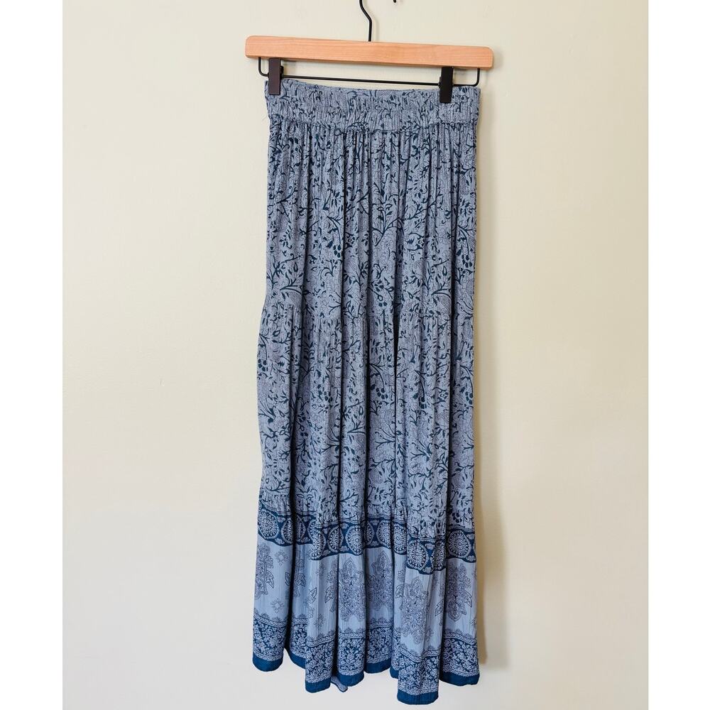 Angie Blue Maxi Skirt Boho Cottagecore Whimsey Small - Picture 3 of 6